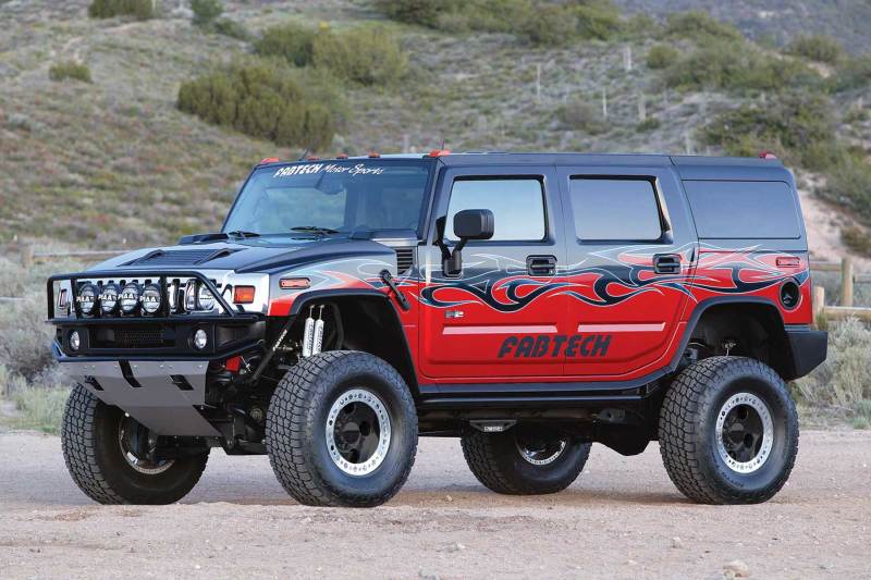 Fabtech 03-08 Hummer H2 Suv/Sut 4WD w/Rr Coil Springs 6in Perf Sys w/Stealth Lift Kits Fabtech