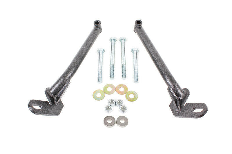 BMR 78-87 G-Body Control Arm Reinforcement Braces - Black Hammertone Control Arms BMR Suspension