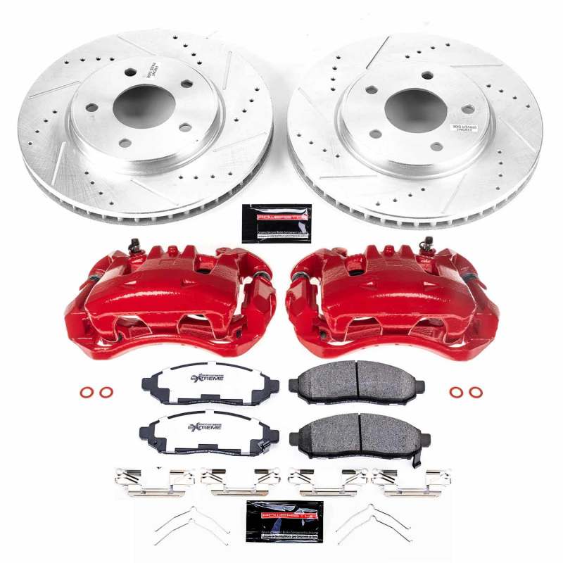 Power Stop 15-17 Chevrolet City Express Front Z36 Truck & Tow Brake Kit w/Calipers Brake Kits - Performance D&S PowerStop