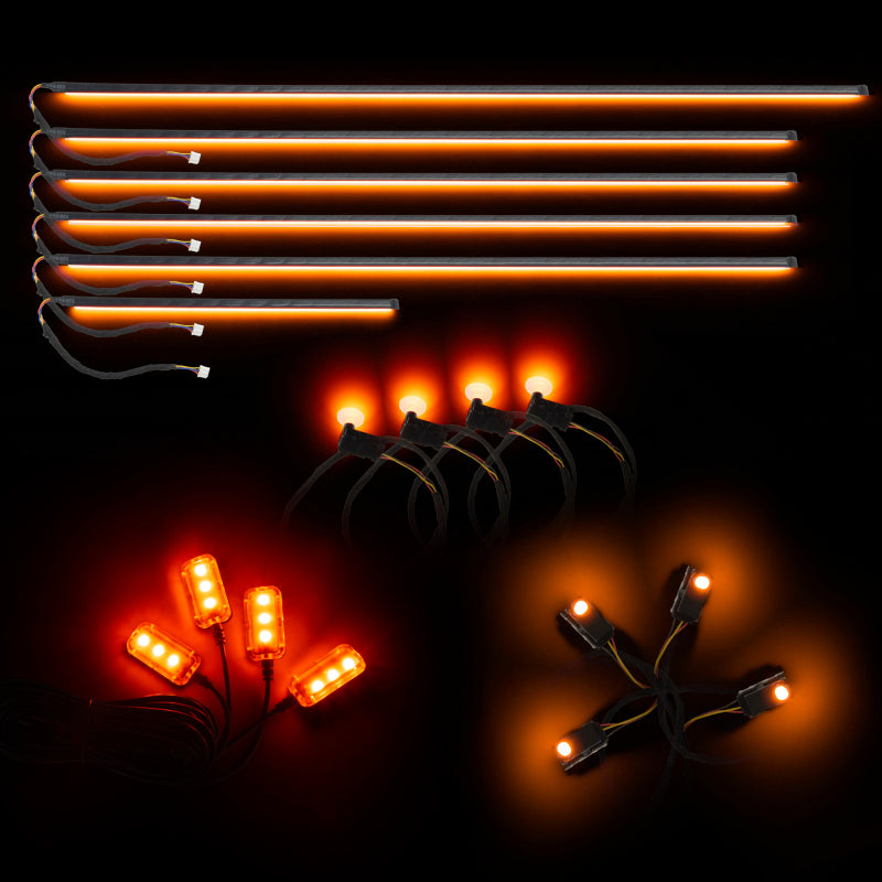 Oracle Lighting Dynamic Colorshift 18 Piece Universal Full LED Interior Dash Board Kit Light Strip LED ORACLE Lighting