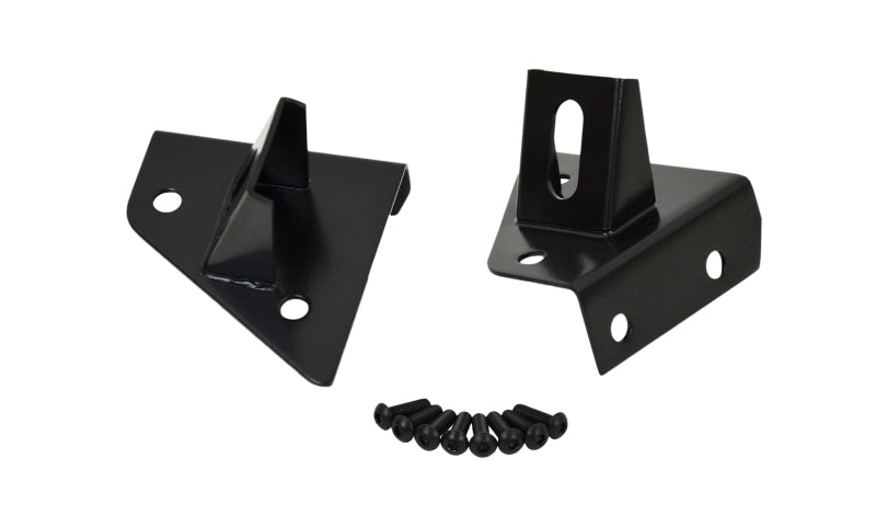 Kentrol 76-95 Jeep CJ/Wrangler YJ Light Bracket Pair - Powdercoat Black Brackets Kentrol