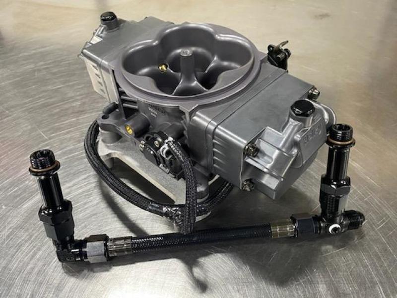 Fragola 8AN Holley Term. Stealth EFI Feed Line Kit - Black Hose Fuel Lines Fragola