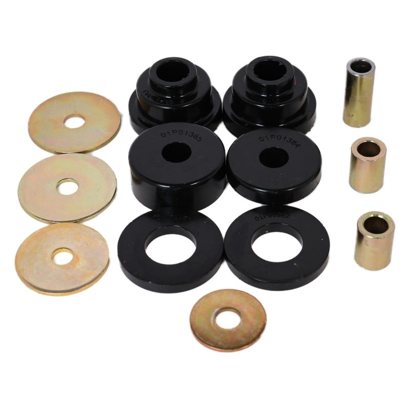 Energy Suspension 05-15 Toyota Tacoma w/ 6 Lugs Rear Differential Bushing Set - Black Bushing Kits Energy Suspension
