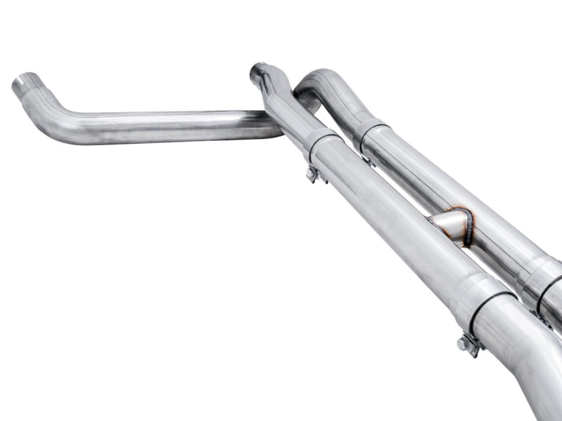AWE Tuning 22-23 GMC Sierra 1500 AT4X 6.2L 0FG Catback Split Dual (Flat Bumper) - Chrome Silver Tips Catback AWE Tuning