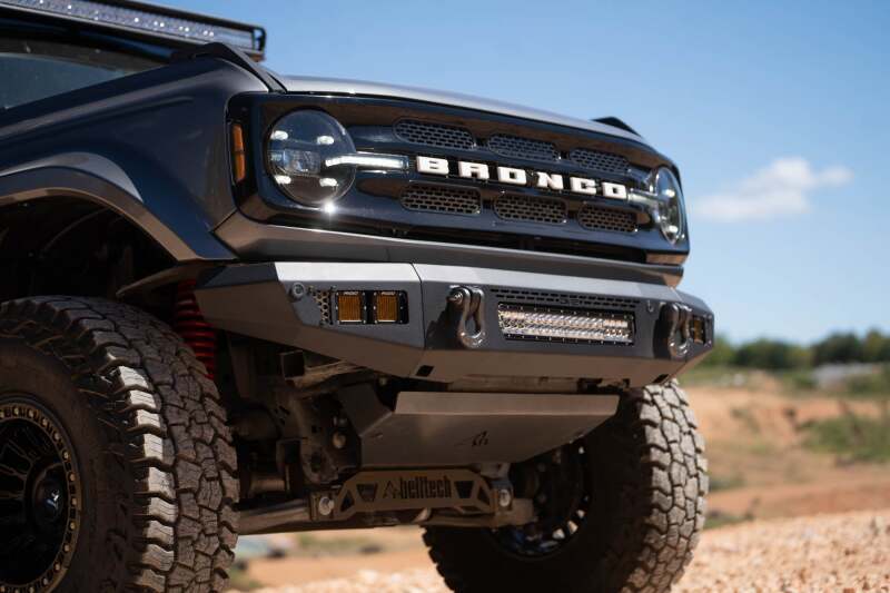 DV8 Offroad 2021+ Ford Bronco Front Bumper V2 - OE Plus Series (Works w/o ACC Relocation) Bumpers - Steel DV8 Offroad