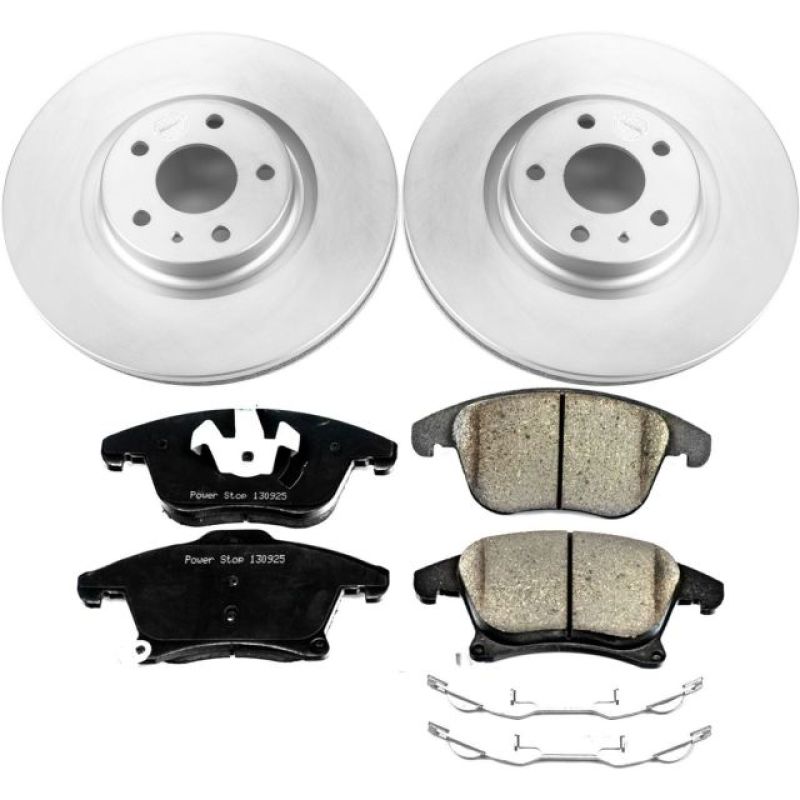 Power Stop 13-19 Ford Fusion Front Z17 Evolution Geomet Coated Brake Kit Brake Kits - Performance Blank PowerStop