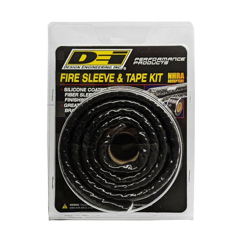 DEI Fire Sleeve and Tape Kit 1in I.D. x 3ft Thermal Sleeves DEI