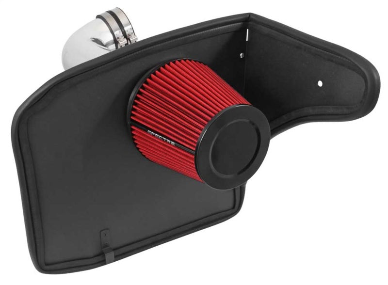 Spectre 10-12 Chevy Camaro V8-6.2L F/I Air Intake Kit - Clear Anodized w/Red Filter Cold Air Intakes Spectre