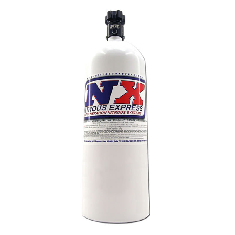 Nitrous Express 15lb Bottle w/Lightning 500 Valve (6.89 Dia x 26.69 Tall) Nitrous Bottles Nitrous Express
