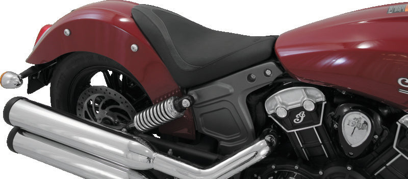 Mustang 15-21 Indian Scout Runaround Solo Seat - Black Solo Motorcycle Seats Mustang Motorcycle