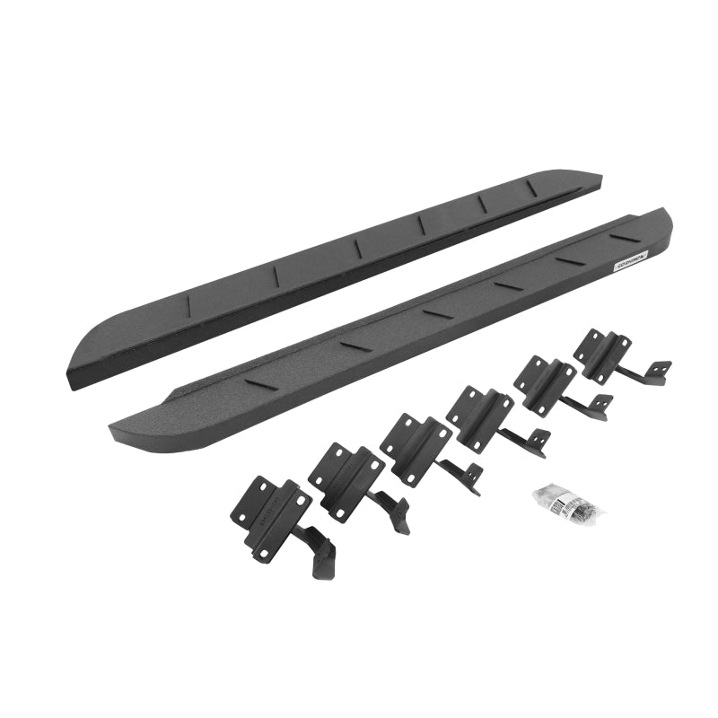 Go Rhino 17-22 Ford F-250/F-350 Reg Cab 2DR RB10 Slim Running Boards Kit (w/Brackets) - Bedliner Ct Running Boards Go Rhino