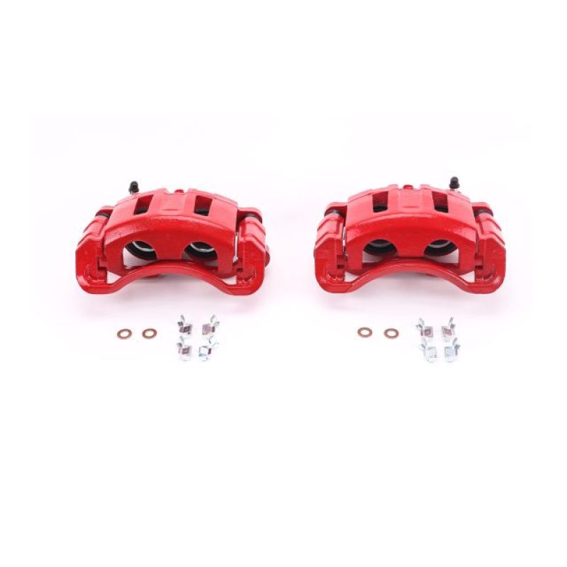 Power Stop 98-05 Chevrolet Blazer Front Red Calipers w/Brackets - Pair Brake Calipers - Perf PowerStop