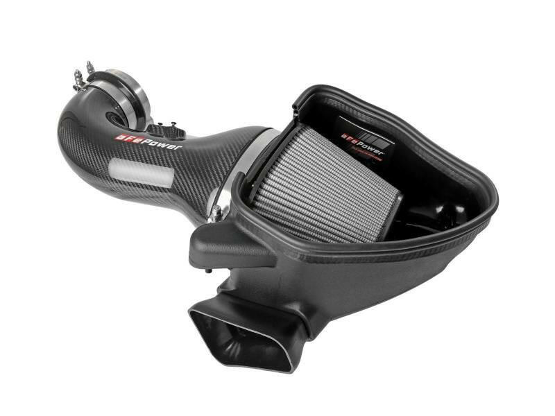 aFe 17-12 Chevrolet Camaro ZL1 (6.2L-V8) Track Series Carbon Fiber CAI System w/ Pro-DRY S Filters Cold Air Intakes aFe