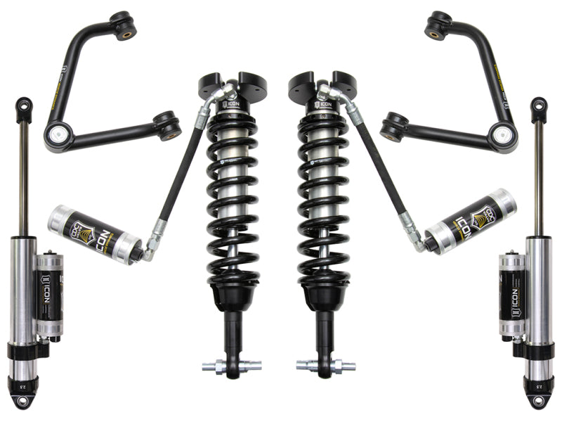 ICON 2019+ GM 1500 1.5-3.5in Stage 4 Suspension System w/Tubular Uca Coilovers ICON