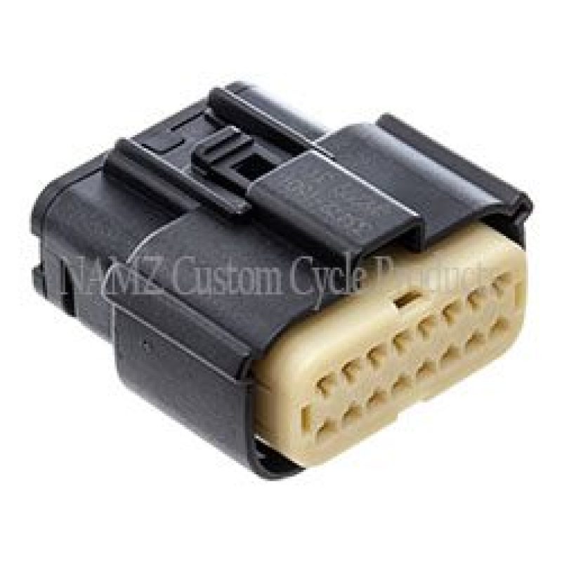 NAMZ 07-23 V-Twin FL Molex MX-150 16-Pos Female Connector Fairing Main Harness - Blk (HD 72166-07BK) Wiring Connectors NAMZ