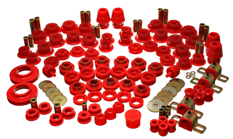Energy Suspension 07-11 Jeep JK 2dr Red Hyper-Flex Master Bushing Set Bushing Kits Energy Suspension