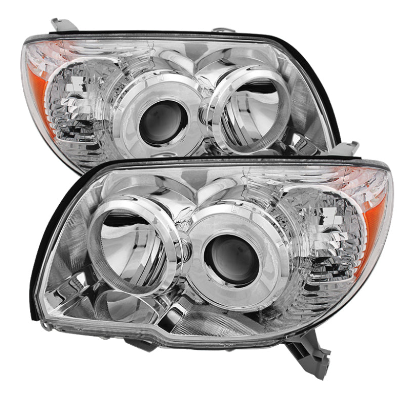 xTune Toyota 4Runner 06-09 Crystal Headlights Chrome HD-JH-T4R06-AM-C Headlights SPYDER