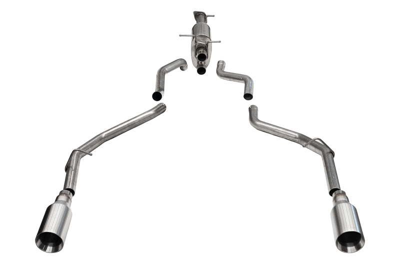 Corsa 2019+ Ram 1500 5.7L HEMI 3.0in Catback Exhaust System w/ 5.0in Flat Cut Dual Rear Exit Tips Catback CORSA Performance