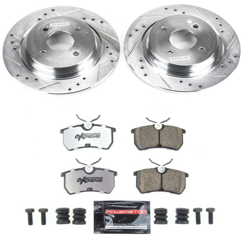 Power Stop 02-04 Ford Focus Rear Z26 Street Warrior Brake Kit Brake Kits - Performance D&S PowerStop