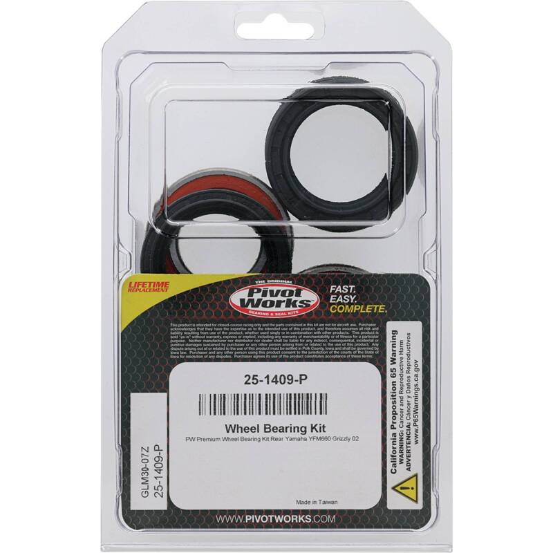 Pivot Works Yamaha Wheel Bearing Kit Premium Bearings Control Arms Pivot Works