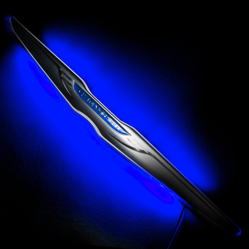 Oracle Chrysler Illuminated LED Sleek Wing - Dual Intensity - Blue Light Accessories and Wiring ORACLE Lighting