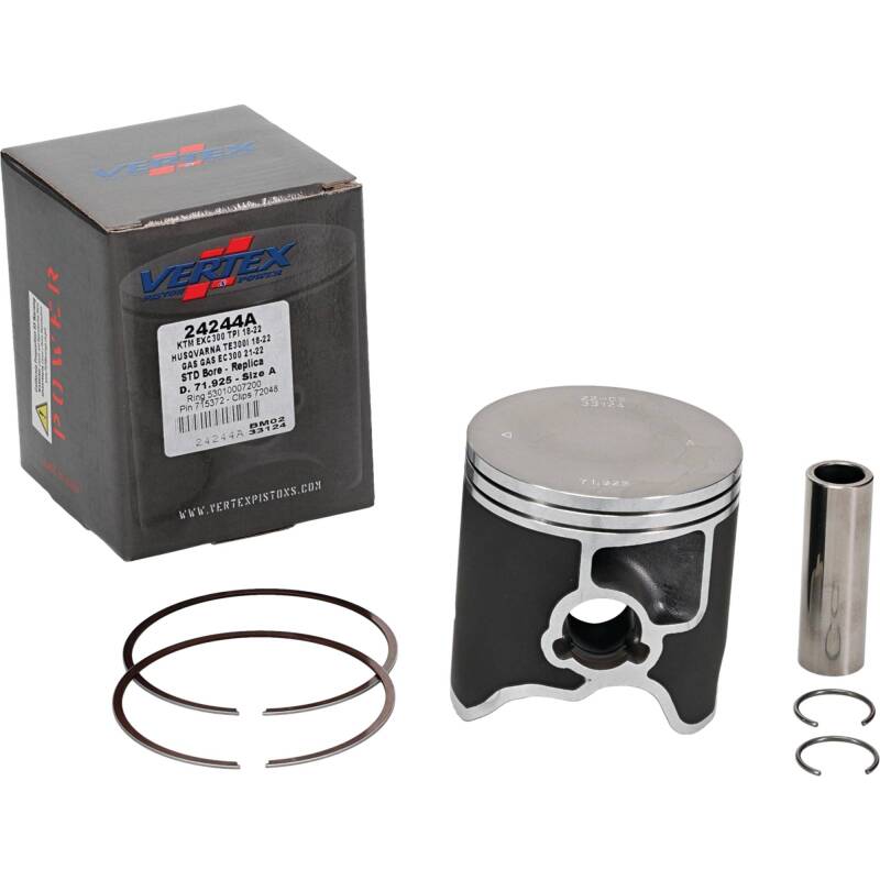 Vertex Piston 2024 KTM 300 EXC 300cc Cast Replica Piston Kit Piston Sets - Powersports Vertex Pistons