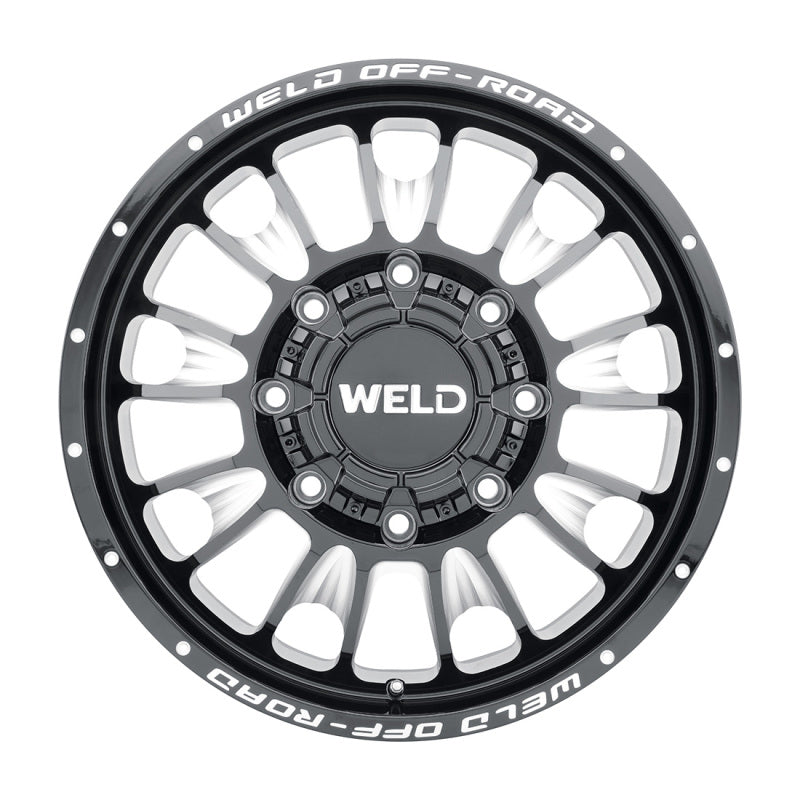 Weld Off-Road W121 20X8.25 Scorch Outer 8X200 ET-202 BS-3.17 Gloss Black MIL 142.2 Wheels - Cast Weld