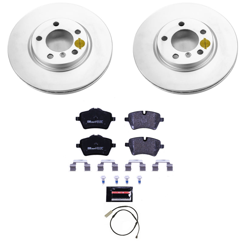 Power Stop 11-16 Mini Cooper Countryman Front Euro-Stop Brake Kit Brake Kits - OE PowerStop