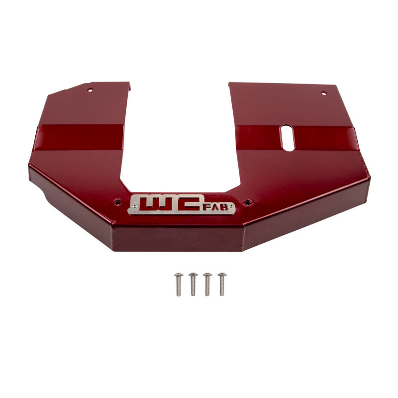 Wehrli 13-23 Dodge Cummins 6.7L Fabricated Aluminum Engine Cover - WCFab Red Engine Covers Wehrli