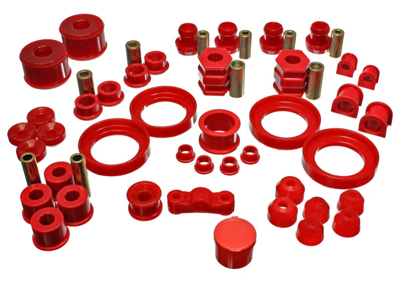 Energy Suspension 99-00 Honda Civic Si Red Hyper-Flex Master Bushing Set Bushing Kits Energy Suspension