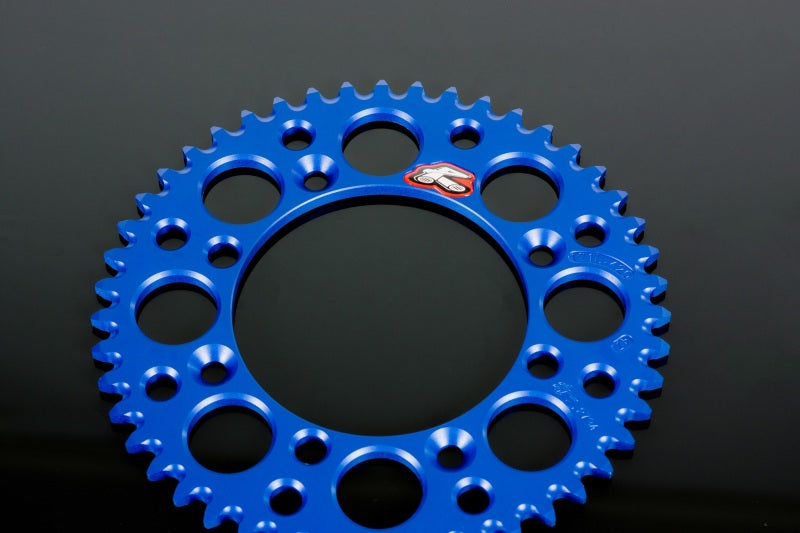 Renthal 02-17 Yamaha YZ85 Rear Grooved Sprocket -Blue 428-52P Teeth Sprockets Renthal
