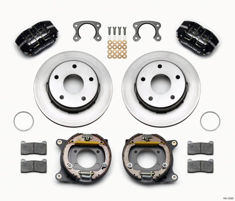 Wilwood Dynapro Lug Mount P/S Park Brake Kit Small Ford 2.36in Off Bronco 5 x 5.50 Big Brake Kits Wilwood