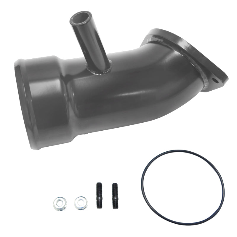 Wehrli 17-19 Chevrolet 6.6L L5P Duramax 3.5in Intake Horn w/PCV Port - Gloss White Air Intake Components Wehrli