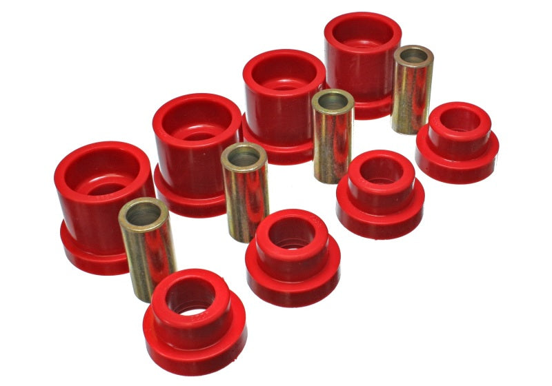 Energy Suspension 95-98 Nissan 240SX (S14) Red Rear Subframe Insert Set (Must reuse all metal parts) Bushing Kits Energy Suspension