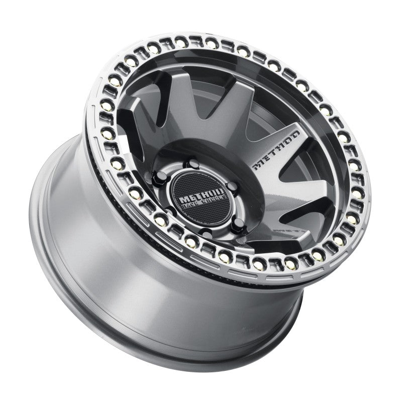 Method MR108 17x9 -44mm Offset 6x5.5 106.25mm CB Gloss Titanium w/BH-H24125-38 Wheel Wheels - Cast Method Wheels