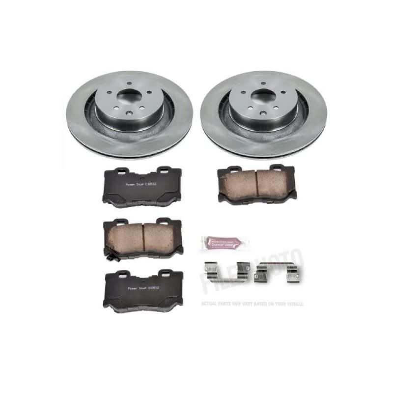 Power Stop 08-13 Infiniti G37 Rear Autospecialty Brake Kit Brake Kits - OE PowerStop