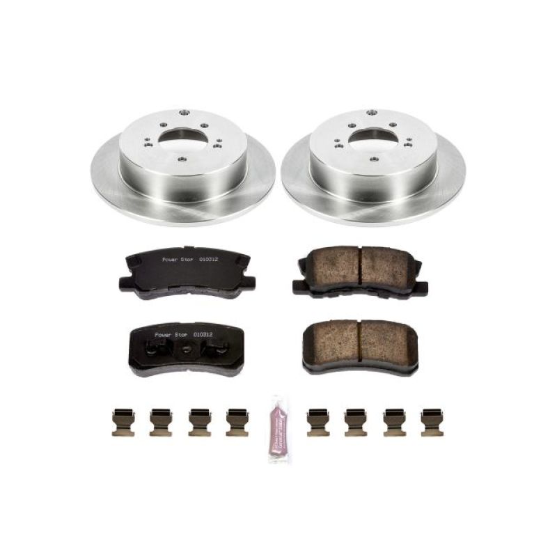 Power Stop 09-15 Mitsubishi Lancer Rear Autospecialty Brake Kit Brake Kits - OE PowerStop