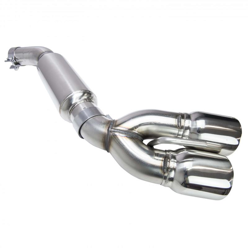 Kooks 2016 + Chevrolet Camaro SS 3in Axle Back Exhaust System w/ Mufflers and Polished Quad Tips Axle Back Kooks Headers