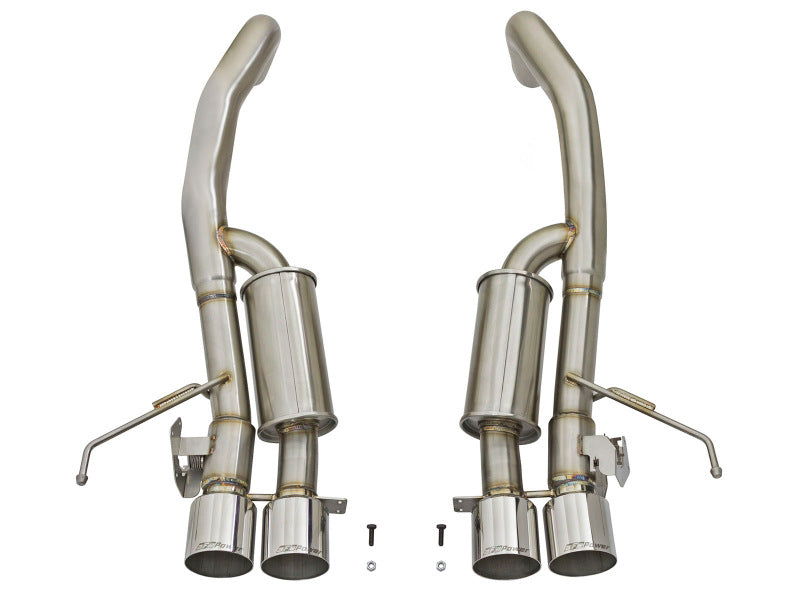 aFe MACHForce XP 3in-2 1/2in Axle Back 304SS Exhaust w/ Polished Tips 15-17 Chevy Corvette Z06 Axle Back aFe