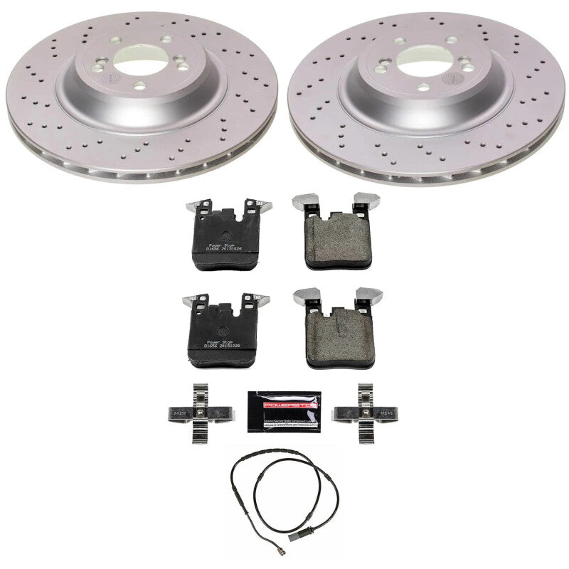 Power Stop 16-18 BMW M2 Rear Z23 Coated Brake Kit Brake Kits - Performance D&S PowerStop