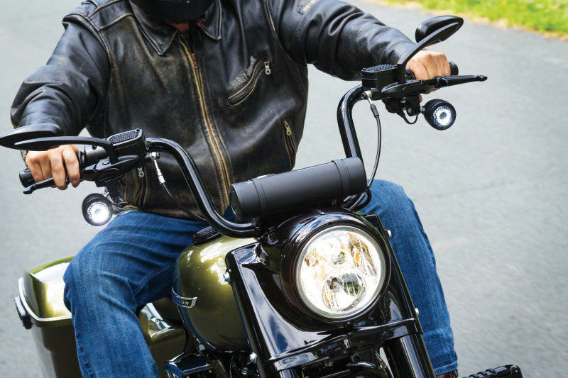 Kuryakyn Teardrop Mirrors Satin Black Rear View Mirrors Kuryakyn