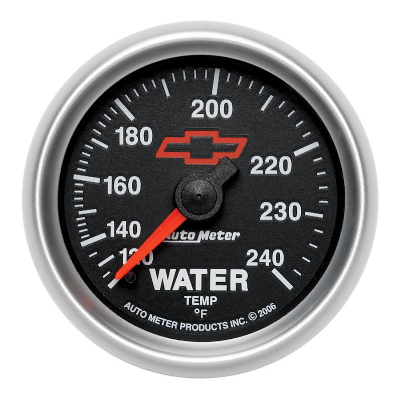 Autometer Sport-Comp II 2-1/16in 120-240 Deg Mechanical Water Temp Gauge - Bowtie Black Gauges AutoMeter