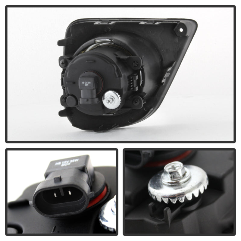 Spyder Honda Accord 2013-2015 2Dr OEM Fog Lights W/Switch- Clear FL-HA2013-2D-C Fog Lights SPYDER