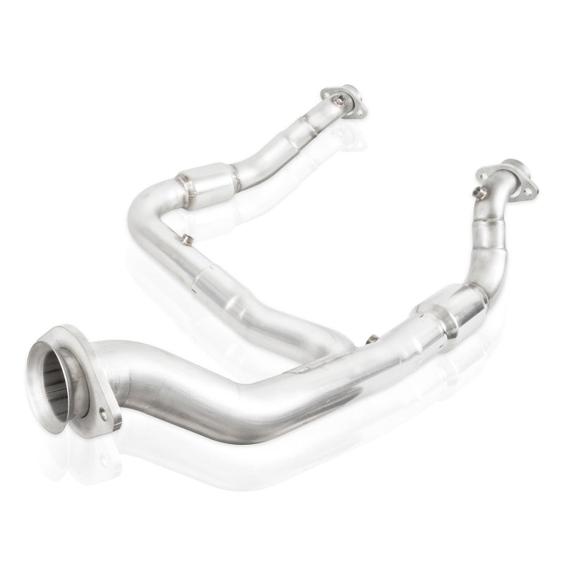 Stainless Works 2015-16 F150 2.7L Downpipe 3in High-Flow Cats Y-Pipe Factory Connection Downpipes Stainless Works