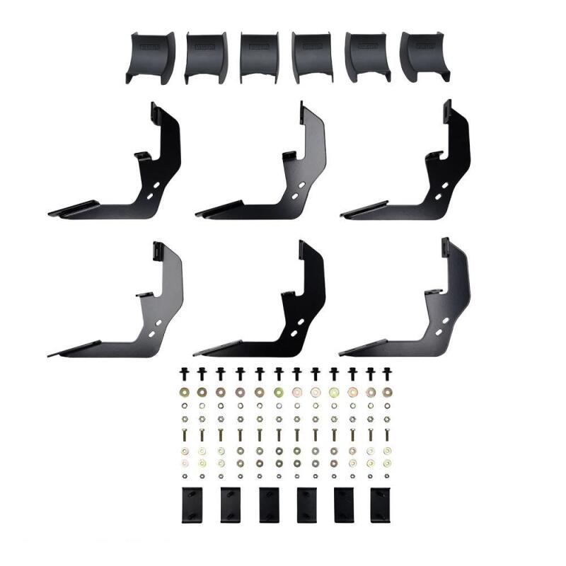 Westin 2019 Chevrolet Silverado/Sierra 1500 Crew Cab R5 Nerf Step Bars - Black Nerf Bars Westin