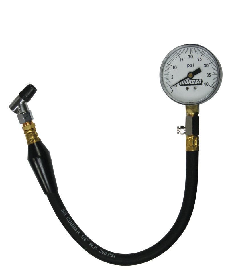 Moroso Tire Pressure Gauge 0-40psi - 2-5/8in Display - 2 Percent Accuracy Gauges Moroso