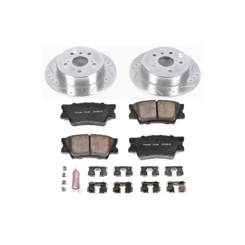 Power Stop 13-18 Lexus ES300h Rear Z23 Evolution Sport Brake Kit Brake Kits - Performance D&S PowerStop