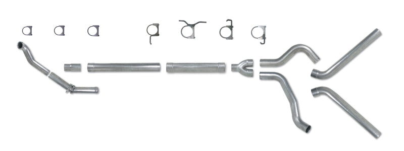 Diamond Eye KIT 4in TB MFLR RPLCMENT PIPEDUALALUM94-97 5 7 3L F250/F350 PWRSTROKE NFS Turbo Back Diamond Eye Performance