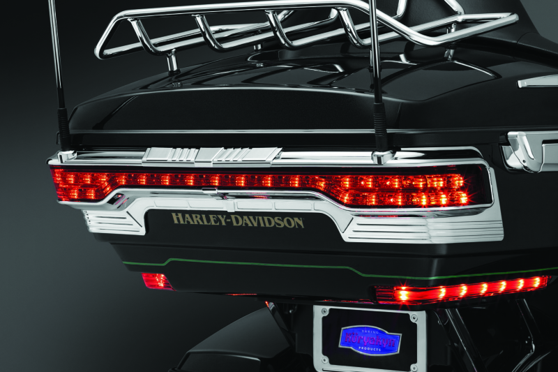 Kuryakyn Tri-Line Accent For Rear Tour-Pak Light Chrome Tail Lights Kuryakyn