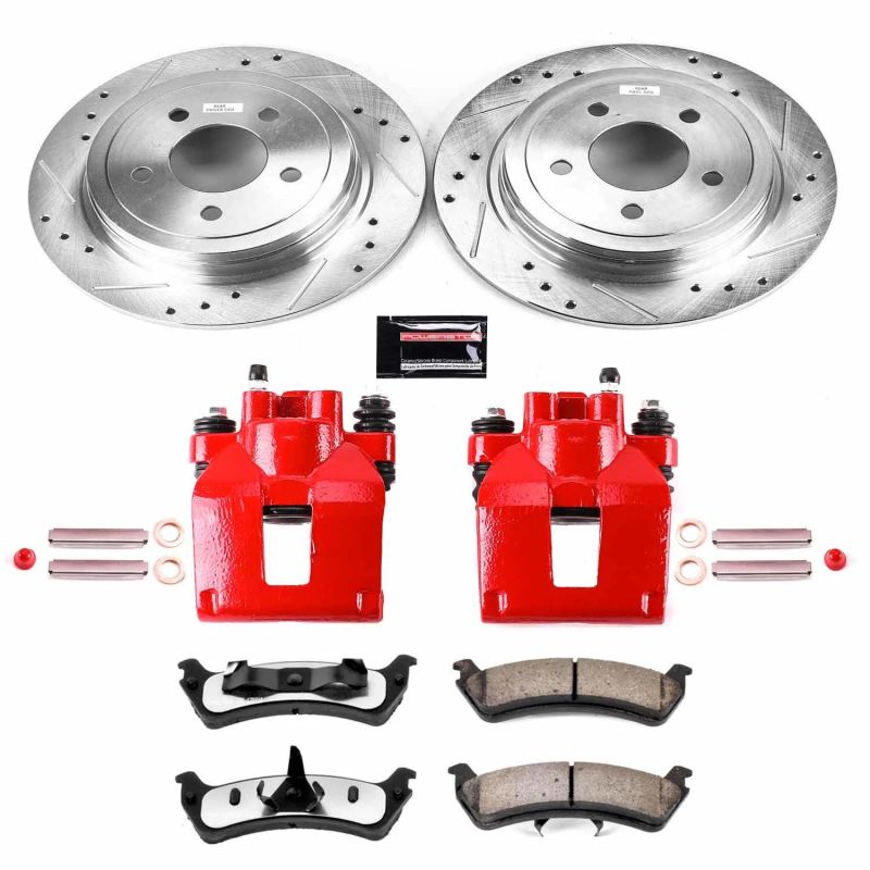 Power Stop 2003 Ford Explorer Sport Rear Z36 Truck & Tow Brake Kit w/Calipers Brake Kits - Performance D&S PowerStop
